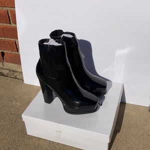 Black Patent leather boots